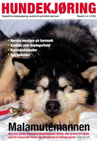 Hooch on the cover of Hundekjoring
